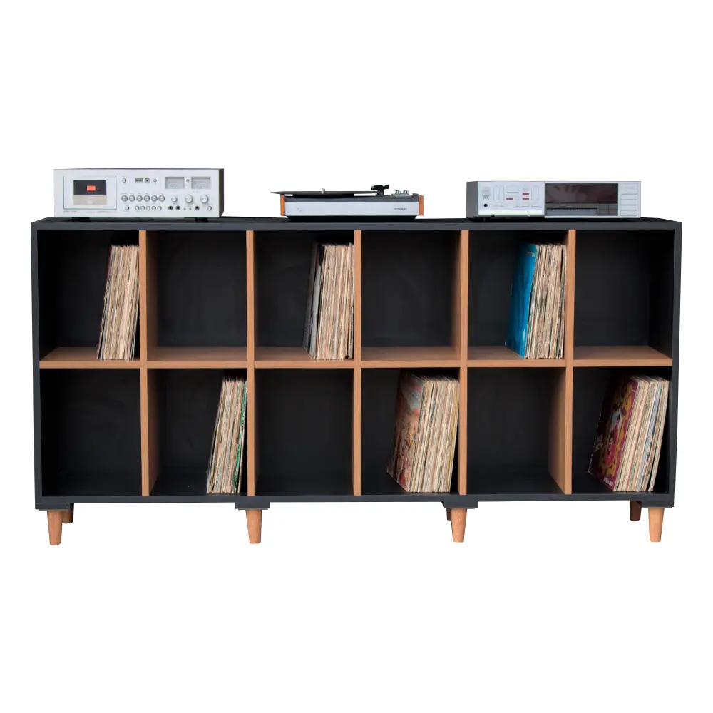 Estante Multiuso Para Discos de Vinil LPs FRANK - Imagem 2