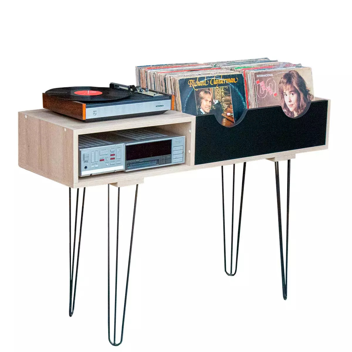 Estante Para Discos De Vinil E Aparelhos RS4P