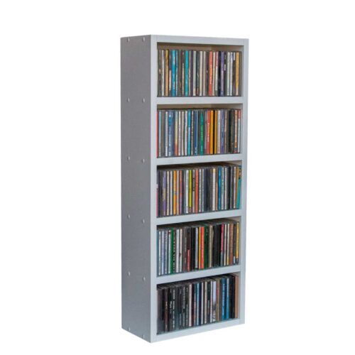 Estante Torre Para CDs AM-46 Em MDF Freijó - Organize Até 171 CDs Com Estilo